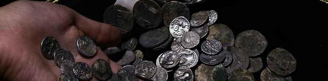 Coins with images of famous Romans were discovered in Turkey