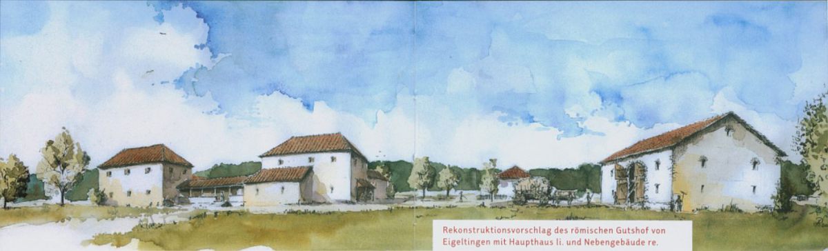 Visualization of the villa rustica in Eigeltingen