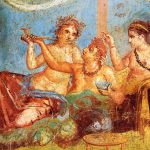 Fresco from Pompeii showing feast