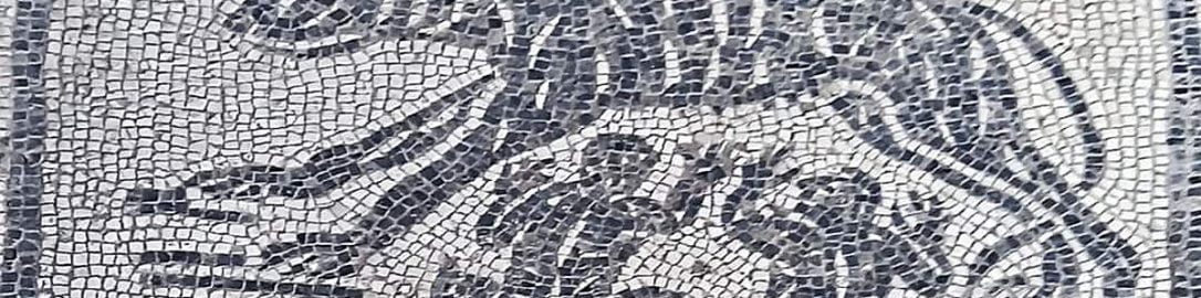 Mozaika ukazująca karmiącą wilczycę