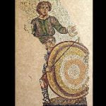 Roman mosaic showing venatores