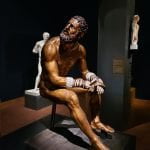 Reconstruction of boxer's sculpture