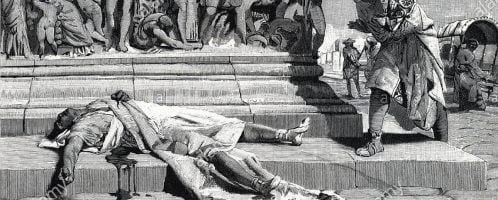 Francesco Bertolini, The body of Publius Clodius Pulcher found on the Appian Way