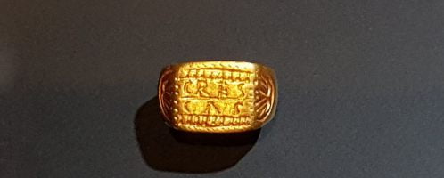 Roman golden ring of child