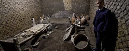 Slave room was discovered in Pompeii