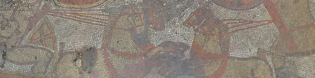 Beautiful Roman mosaic discovered beneath an English farm