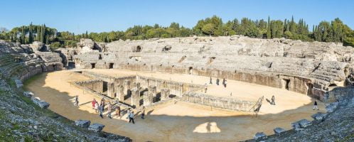 Amphitheater in the ancient city Italica