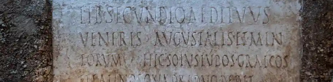 Inscription in tomb of Marcus Venerius Secundio