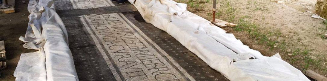 9 meters long Roman mosaic