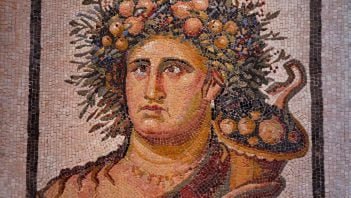 Rzymska mozaika ukazująca Geniusza