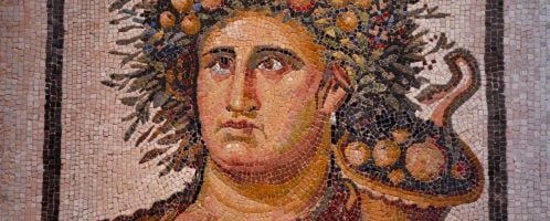Rzymska mozaika ukazująca Geniusza