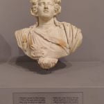 Roman bust of god Bacchus
