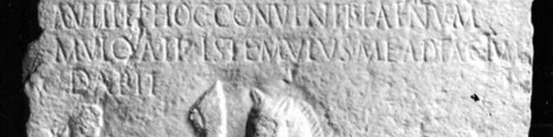 Roman tombstone with humorous dialogue