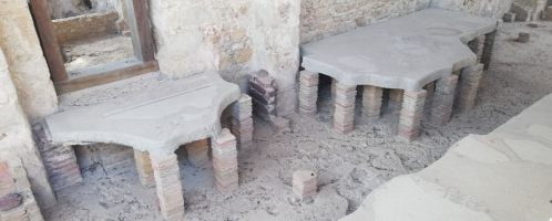 Underfloor heating system in Villa Romana del Casale, Sicily