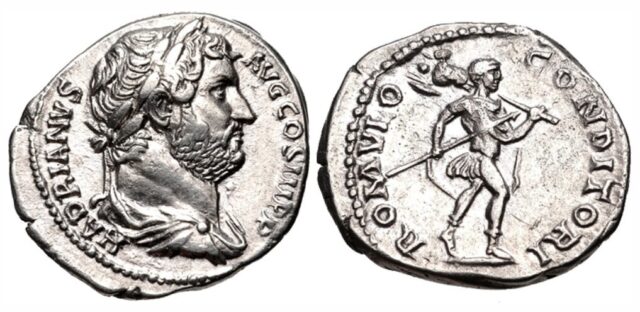 Denar wybity w 130 r. n.e.