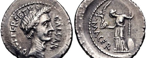 Monetary portrait of Gaius Julius Caesar