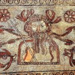 Roman mosaic depicting Oceanus or Neptune