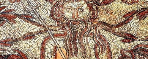 Roman mosaic depicting Oceanus or Neptune