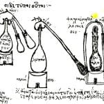 Sprzęt do destylacji zaprojektowany przez Zosimosa według bizantyjskiego manuskryptu
