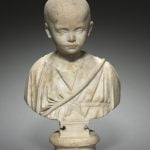 Roman bust of probably 3-4-year-old girl