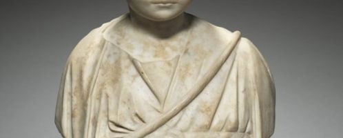 Roman bust of probably 3-4-year-old girl