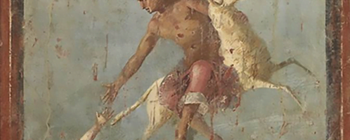 Fresk rzymski ukazujący Fryksosa i Helle