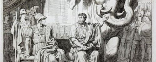 Gaius Fabricius with Pyrrhus and the elephant