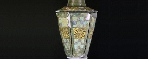 Beautiful Roman hexagons enamel object