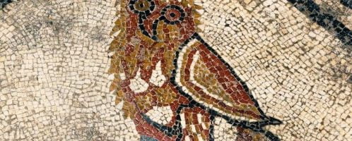 Owl on Roman mosaic