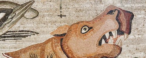 Hipopotam na rzymskiej mozaice