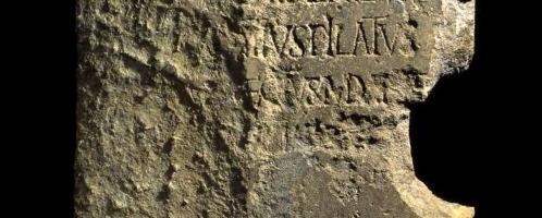 Inscription with name of Pontius Pilate