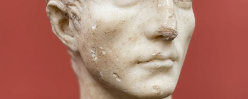 Roman marble portrait of young man