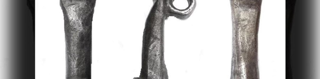 Roman silver phallus pendant