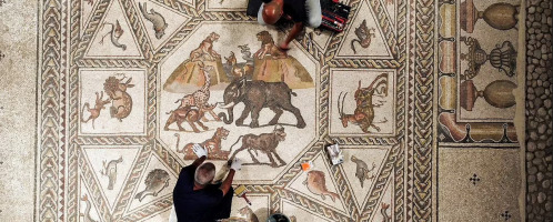 Wonderful Roman mosaic returns to Israel again