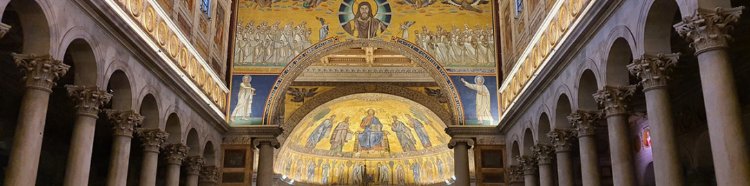 Wnętrze bazyliki św. Pawła za Murami