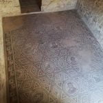 Roman mosaic floor with images of seasons