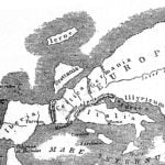 Map of Europe according to Strabo