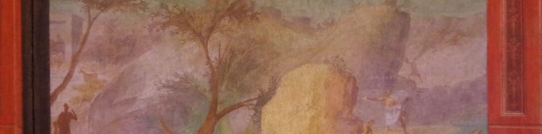 Rzymski fresk ukazujący wyspę olbrzymów Lajstrygonów
