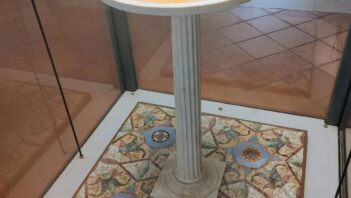 Marble round Roman table