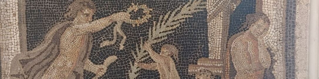 Mozaika rzymska ukazująca walkę kogutów