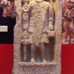 Roman tombstone commemorating legionary standard-bearer Lucius Duccius Rufinus