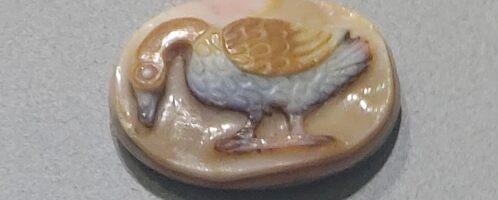 Roman cameo showing goose