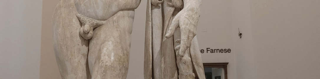 Impressive Roman sculpture showing Hercules