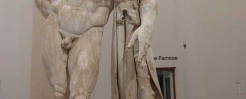 Impressive Roman sculpture showing Hercules