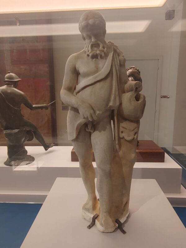 Roman statue showing Silenus