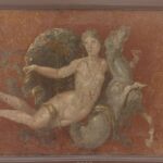 Fragment of Roman fresco showing Nereid