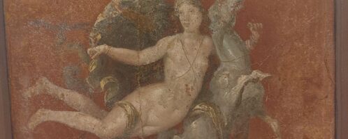 Fragment of Roman fresco showing Nereid