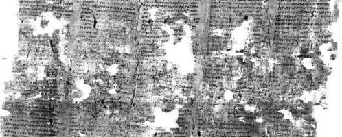 Papirus z Herkulanum po przetworzeniu komputerowym