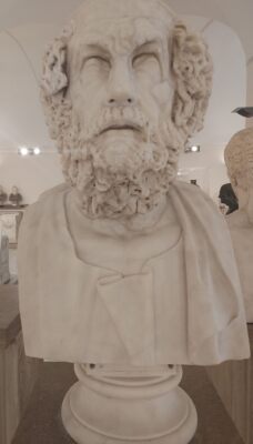 Rzymska rzeźba ukazująca Homera