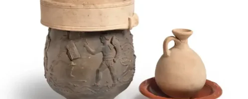 Roman vessel - evidence of gladiator fights in Britain